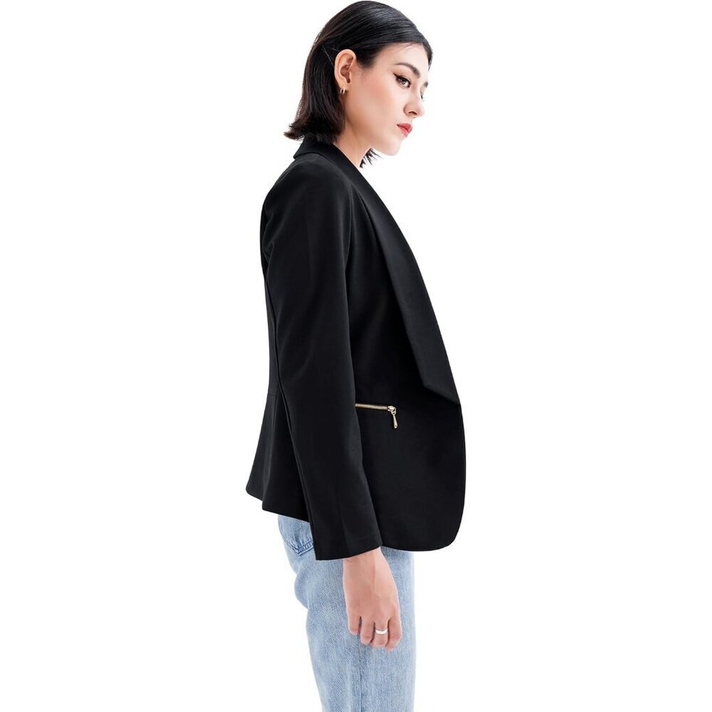 Women's Blazers Blazer Jackets Business Casual Professional Outfit Black 2 - Picture 6 of 6